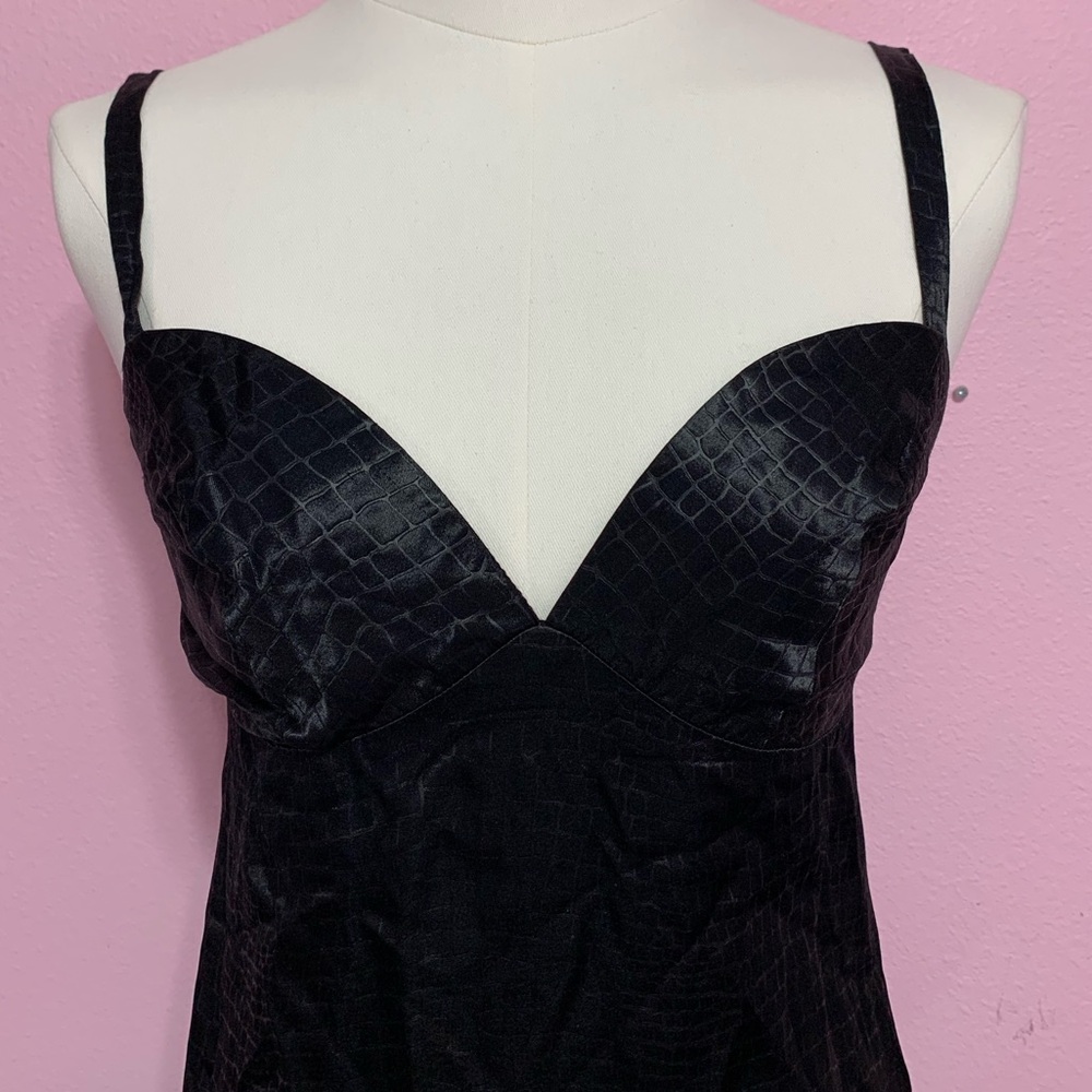 VTG Guess black mini dress - size 3 - Picture 3 of 11